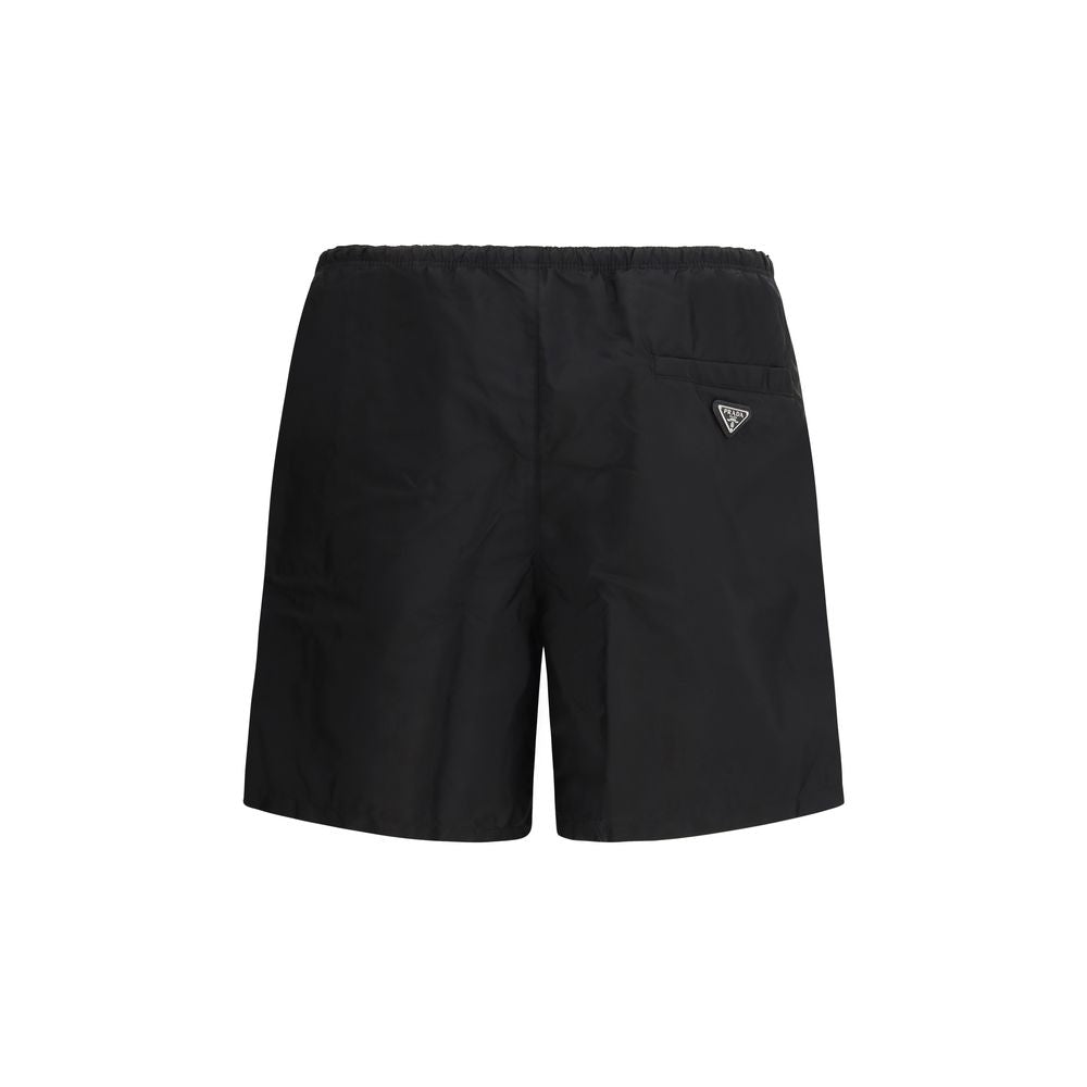 Prada Black Re-Nylon Swim Shorts