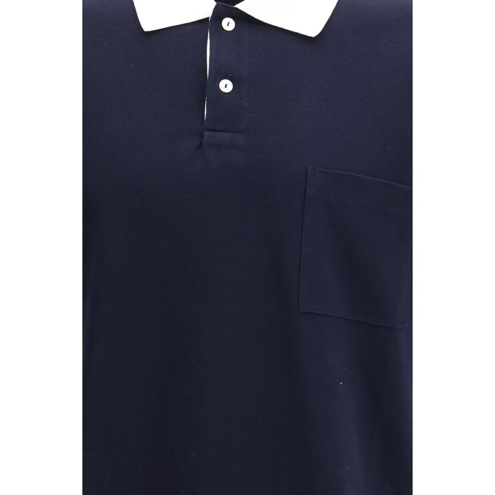 Gucci Blue Cotton Polo Shirt – Timeless Luxury