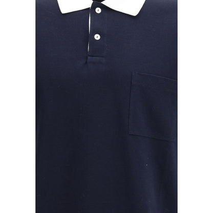 Gucci Blue Cotton Polo Shirt – Timeless Luxury