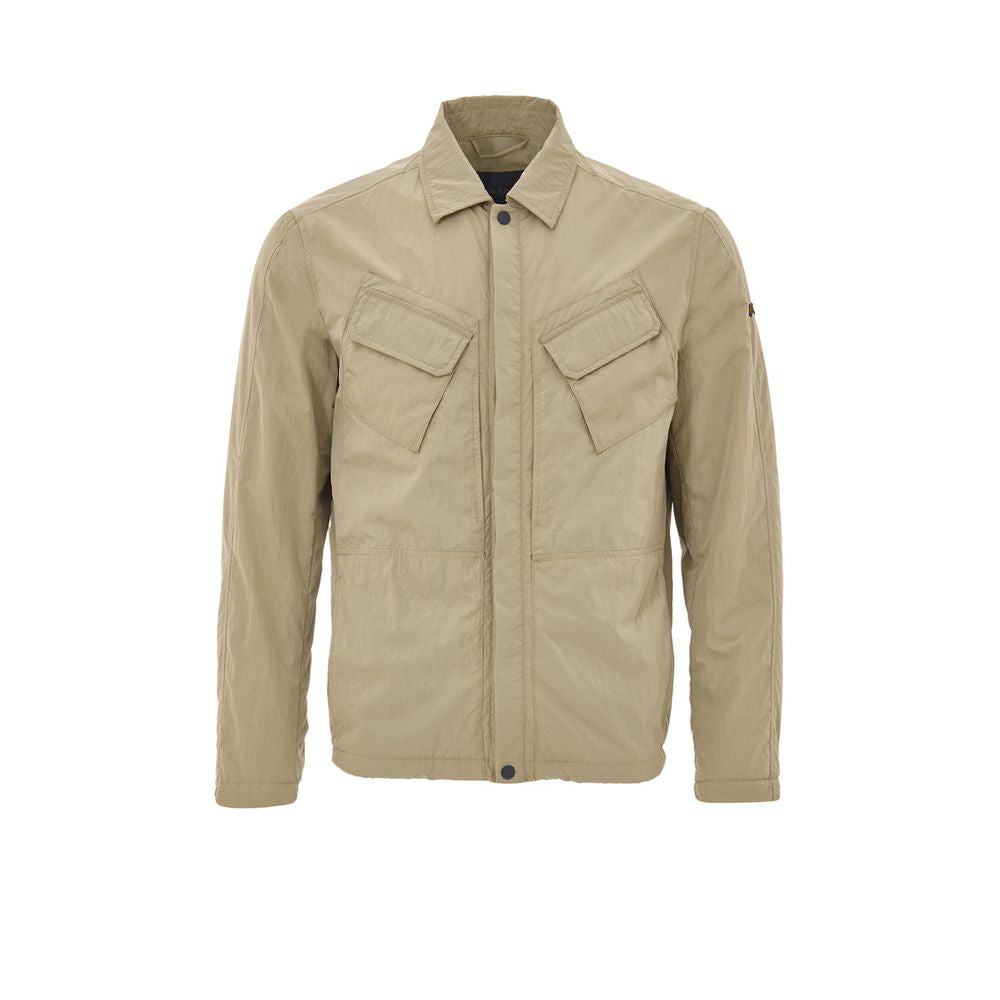 Paul & Shark Beige Technical Fabric Overshirt Jacket