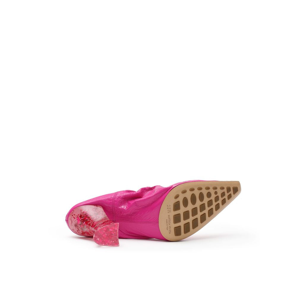 Bottega Veneta Fuchsia Pink Leather Décolleté Pumps