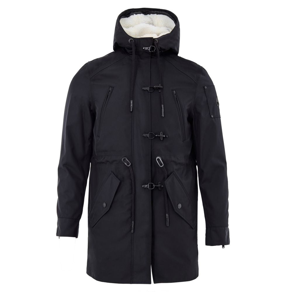 Moose Knuckles Blue Nylon Parka - Urban Luxe Outerwear
