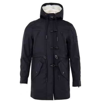 Moose Knuckles Blue Nylon Parka - Urban Luxe Outerwear