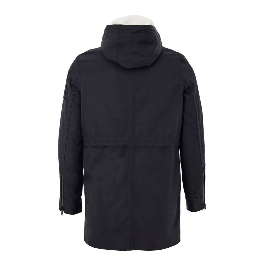 Moose Knuckles Blue Nylon Parka - Urban Luxe Outerwear