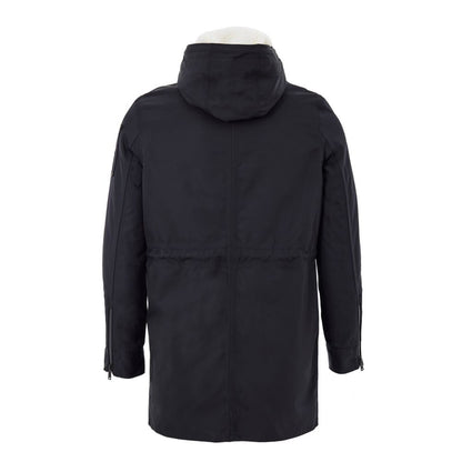 Moose Knuckles Blue Nylon Parka - Urban Luxe Outerwear