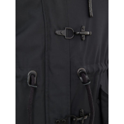 Moose Knuckles Blue Nylon Parka - Urban Luxe Outerwear
