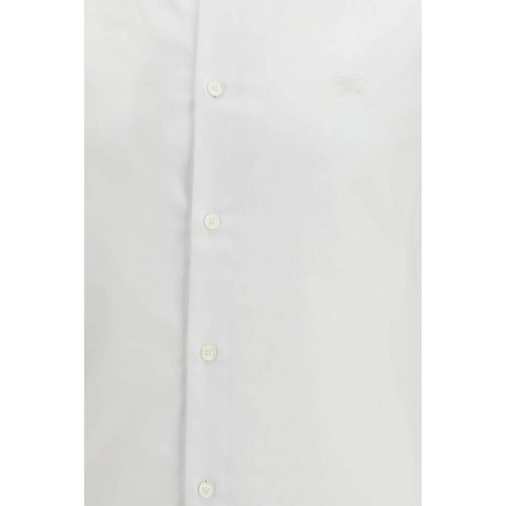 Burberry White Cotton Shirt - Casual Elegance for Everyday Wear