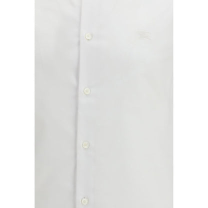 Burberry White Cotton Shirt - Casual Elegance for Everyday Wear