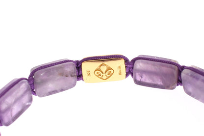  - Dazzling Diamond Gold-Plated Amethyst Bracelet