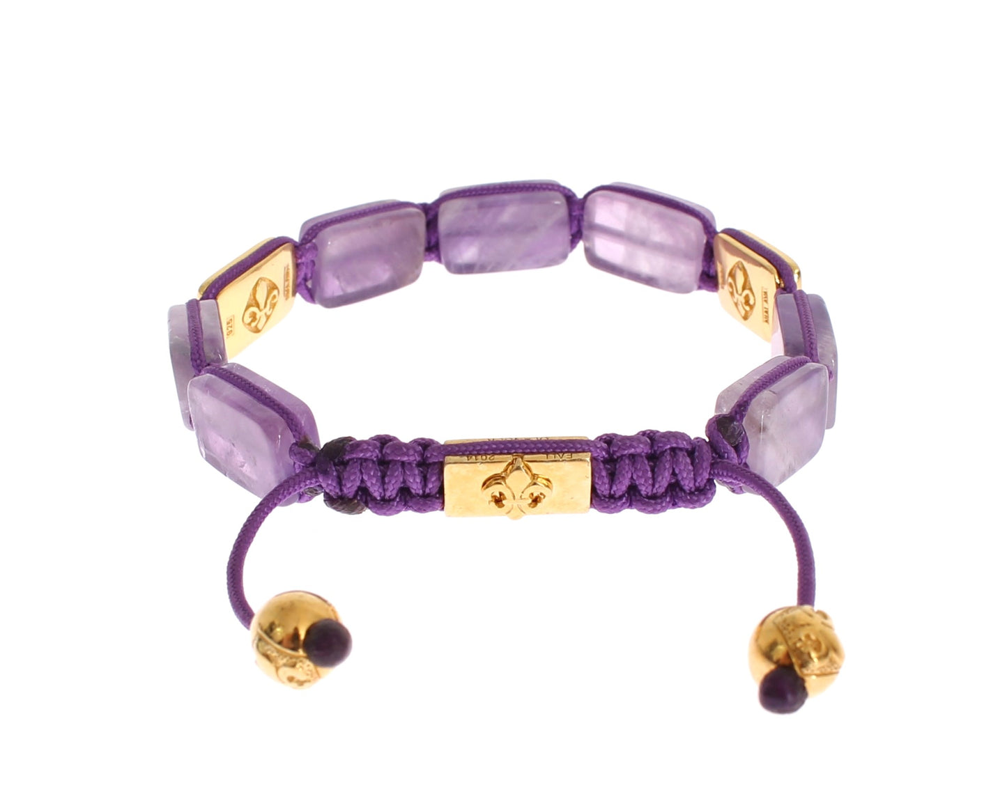  - Dazzling Diamond Gold-Plated Amethyst Bracelet