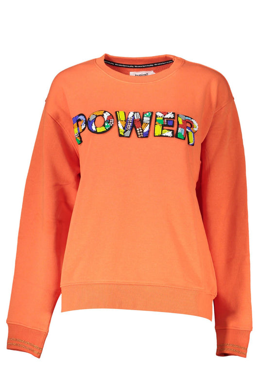 Desigual Orange Cotton Sweatshirt for Women