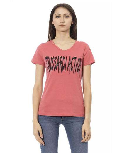 Trussardi Action Multicolor Cotton T-Shirt