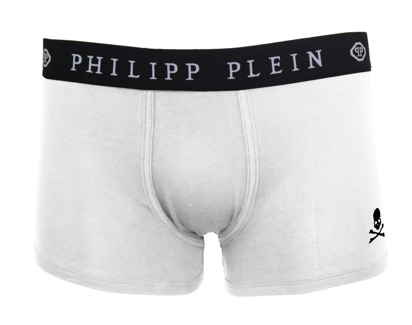 Philipp Plein White Cotton Boxers - Stylish Comfort