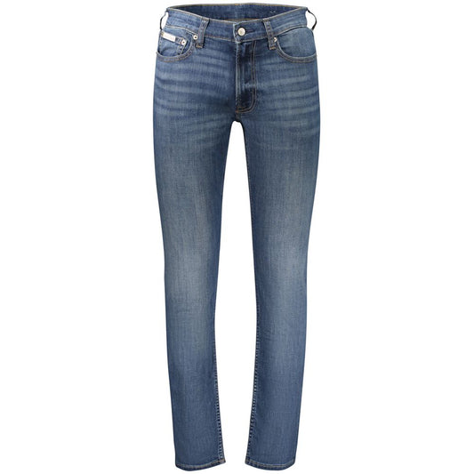 Calvin Klein Blue Cotton Mens Jeans