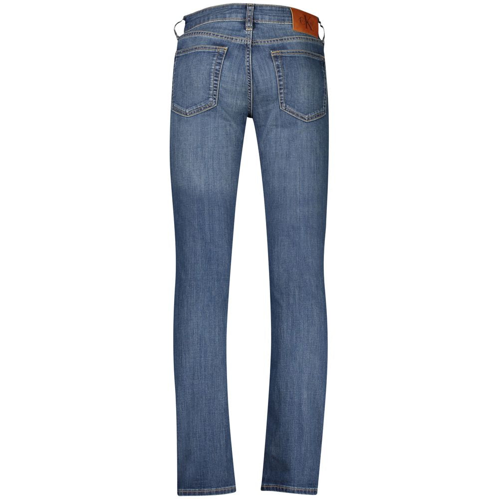 Calvin Klein Blue Cotton Mens Jeans