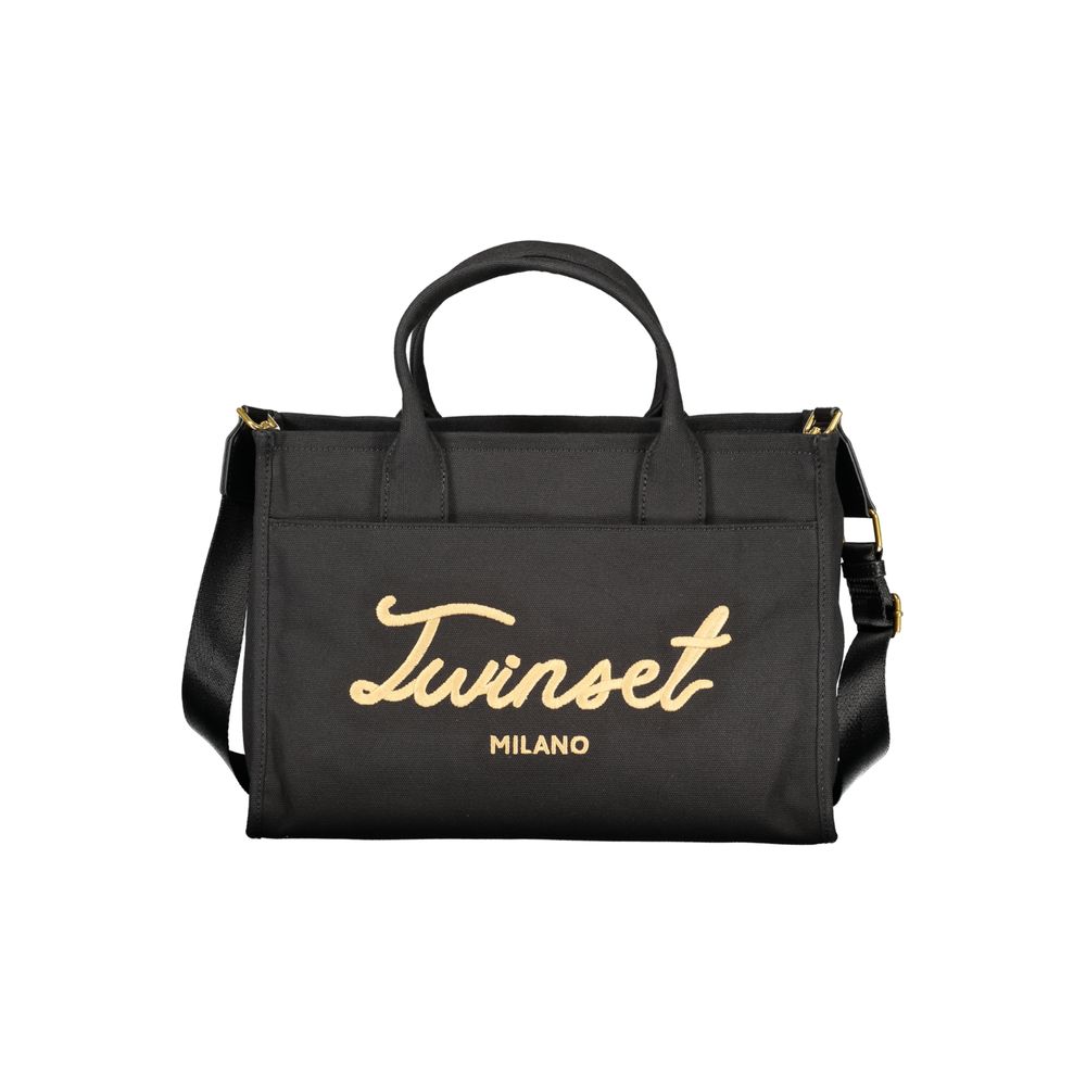 TWINSET Black Cotton Women Handbag