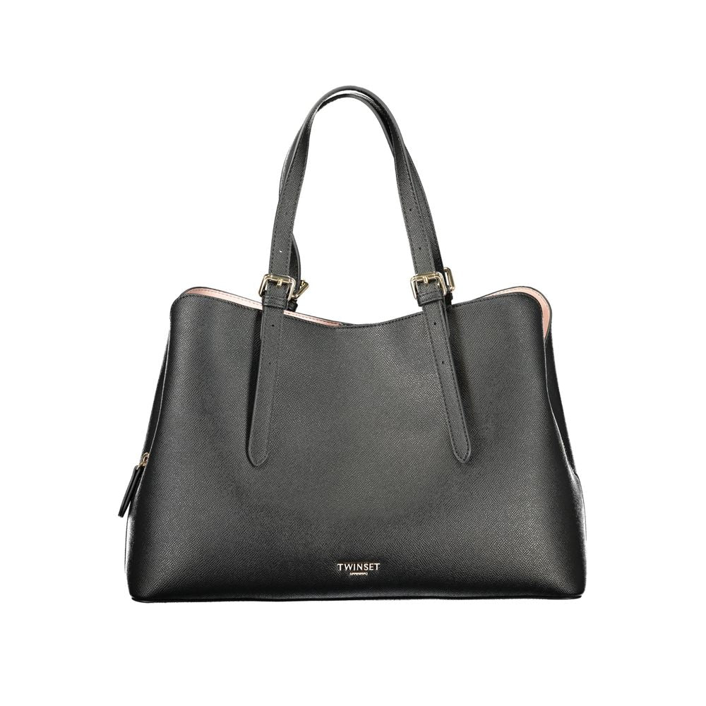 TWINSET Black Polyurethane Women's Handbag