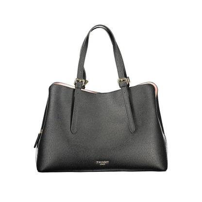 TWINSET Black Polyurethane Women's Handbag
