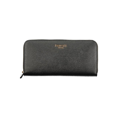 TWINSET Black Polyurethane Women Wallet