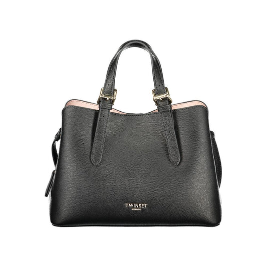 TWINSET Black Polyurethane Women's Handbag