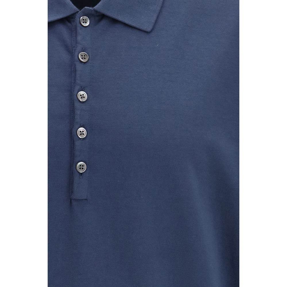 Thom Browne Blue Cotton Polo Shirt - A Timeless Essential