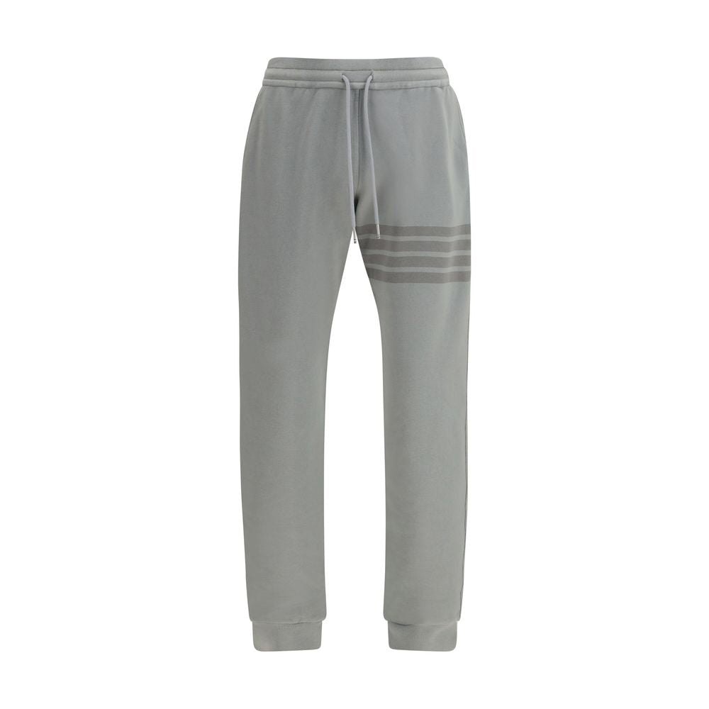 Thom Browne Grey Cotton Joggers - Stylish Workout Pants