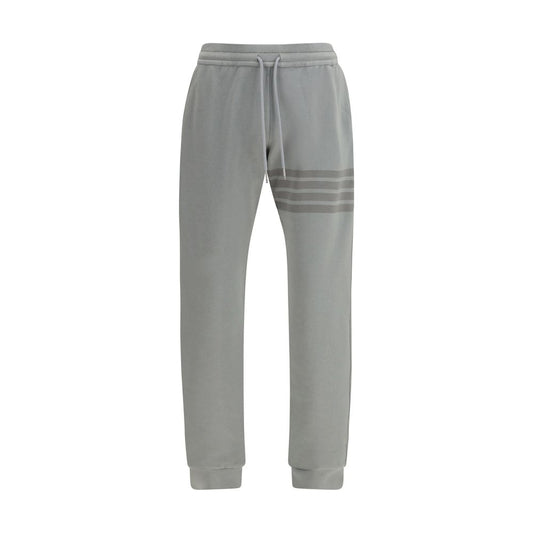 Thom Browne Grey Cotton Joggers - Stylish Workout Pants