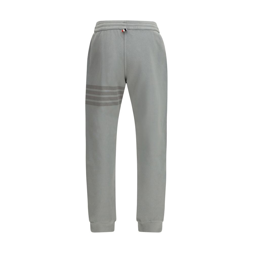 Thom Browne Grey Cotton Joggers - Stylish Workout Pants