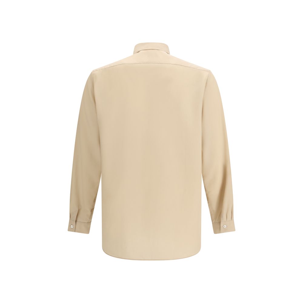 Lardini Beige Tencel Dress Shirt - Ricerca