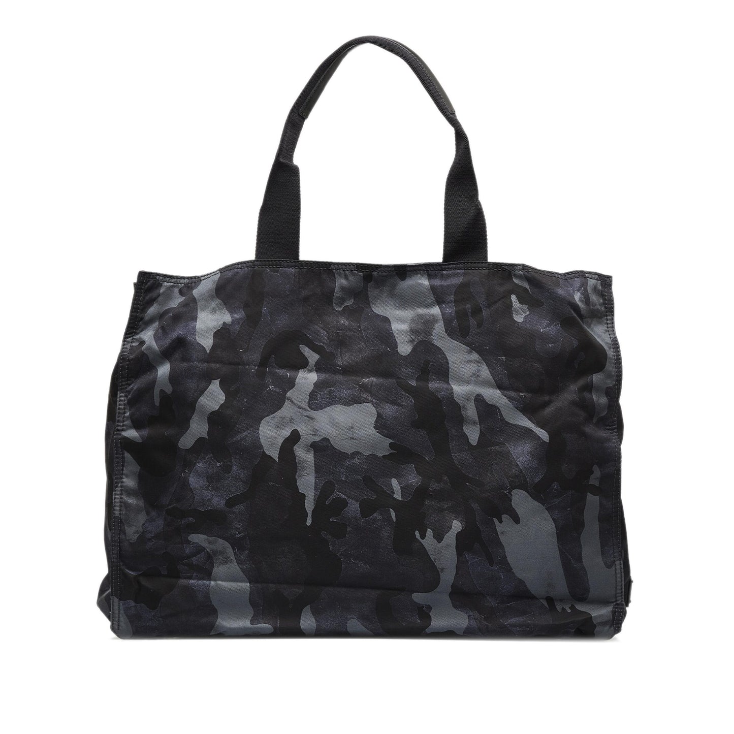 Prada Preloved Black Camouflage Tessuto Nylon Tote Bag - Luxury and Versatility Redefined