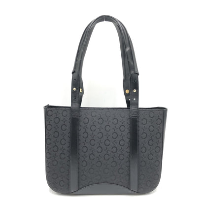 Celine Preloved Black C Macadam Canvas Tote Bag - A Timeless Luxury Essential