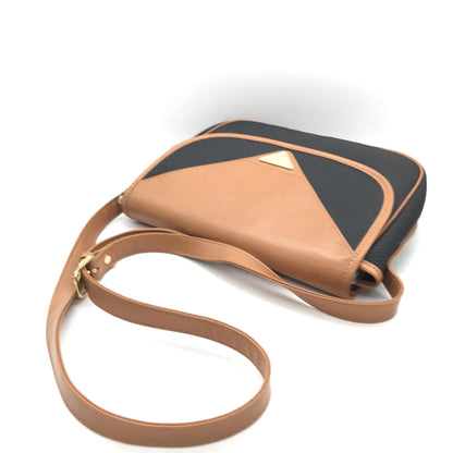 Yves Saint Laurent Preloved Monogram Envelope Chain Wallet in Black and Orange