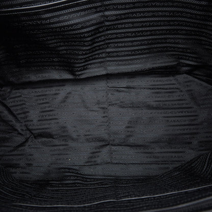 Prada Preloved Black Camouflage Tessuto Nylon Tote Bag - Luxury and Versatility Redefined