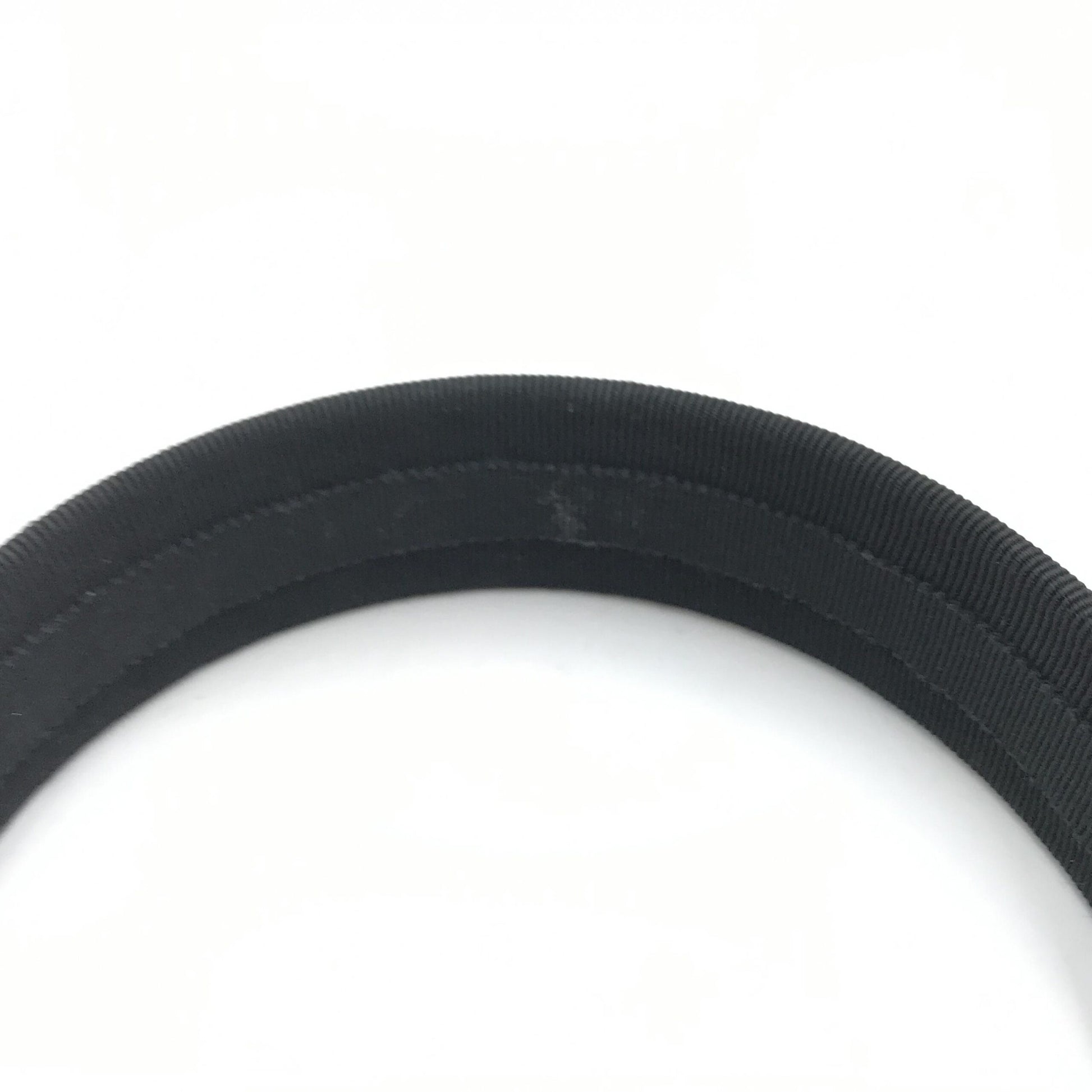 Salvatore Ferragamo Preloved Black Grosgrain Headband with Gold Hardware – Timeless Elegance in B+ Condition