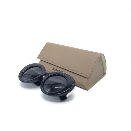 Burberry Black Oversized Round Sunglasses - Preloved Luxury with Vintage Charm