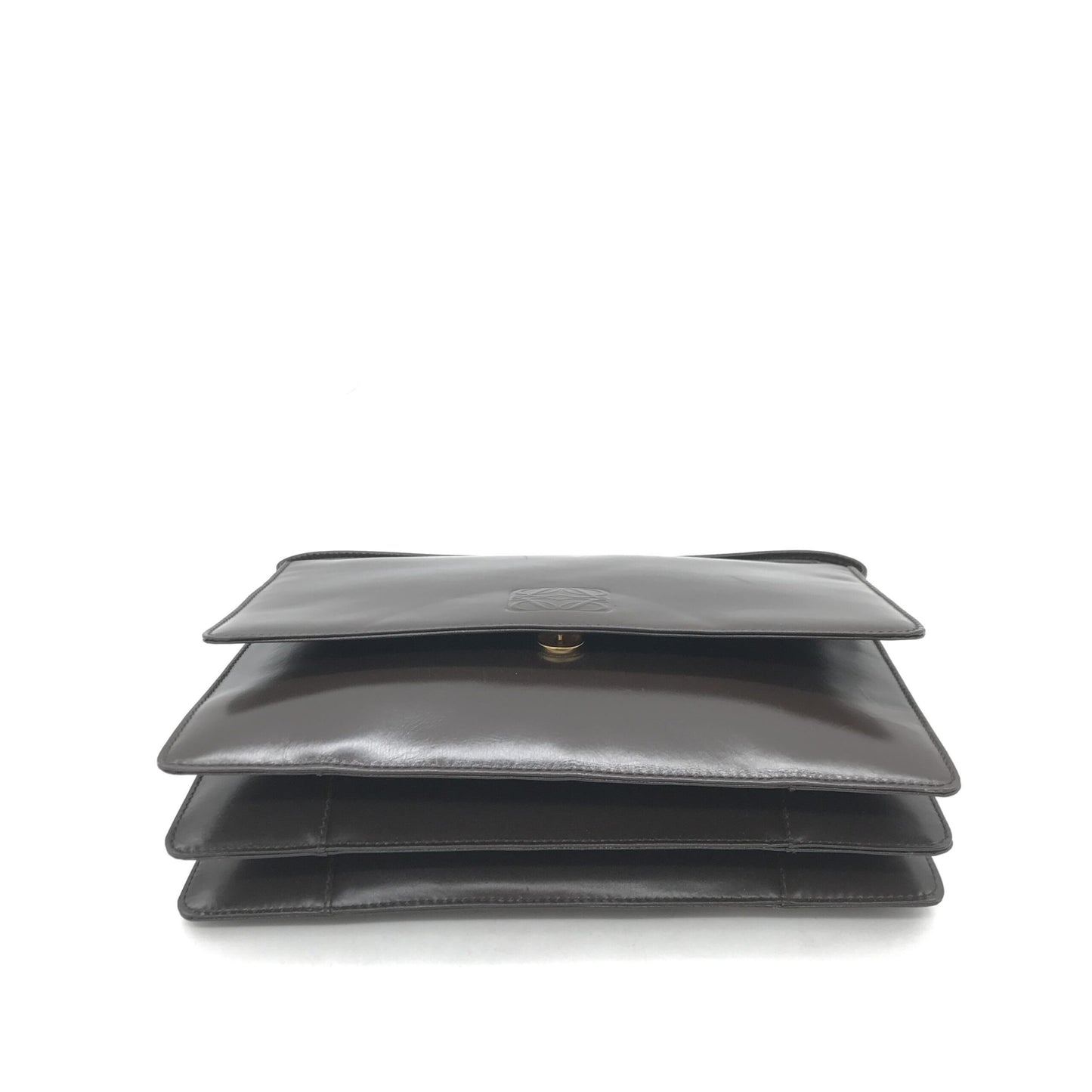 Loewe Preloved Black Leather Shoulder Bag – A Timeless Elegance in Good Condition