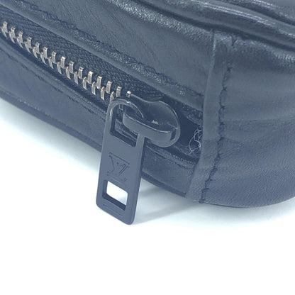 Louis Vuitton Black Leather Zippered Carrying Case – Pristine Preloved Luxury Accessory