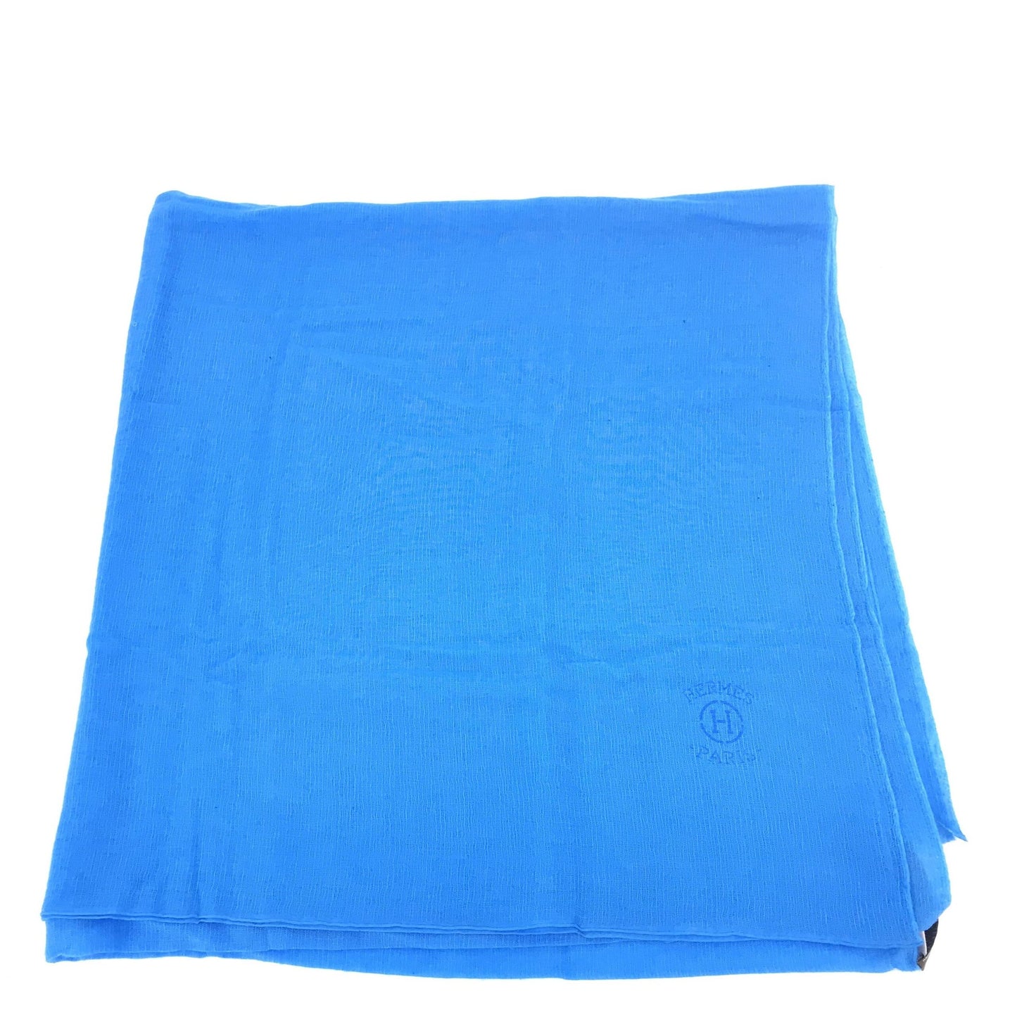 Hermès Preloved Blue Silk Scarf - Exquisite Elegance in Excellent Condition