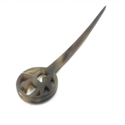 Hermès Preloved Buffalo Horn Kanzashi - Exquisite Elegance in Pristine Condition