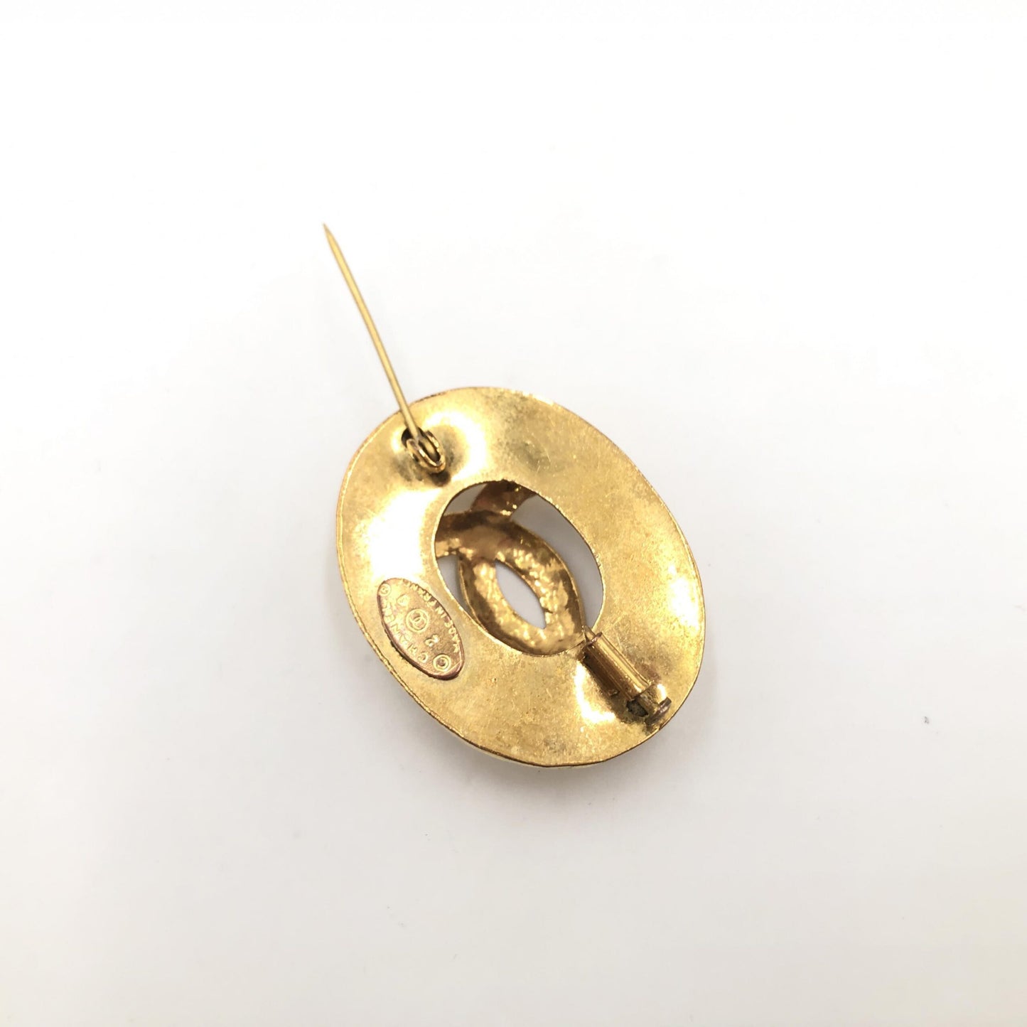 Chanel Preloved Coco Mark Brooch - Timeless Elegance with Vintage Charm