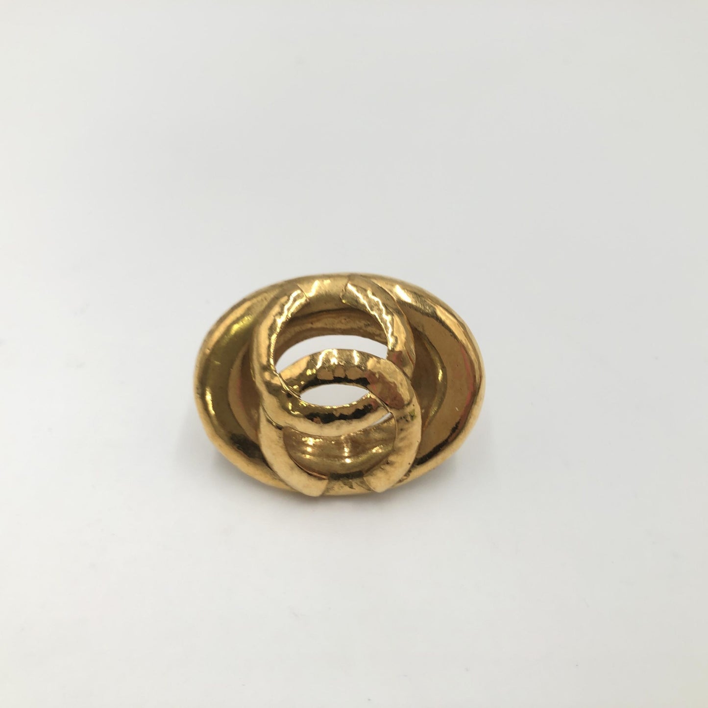 Chanel Preloved Coco Mark Brooch - Timeless Elegance with Vintage Charm