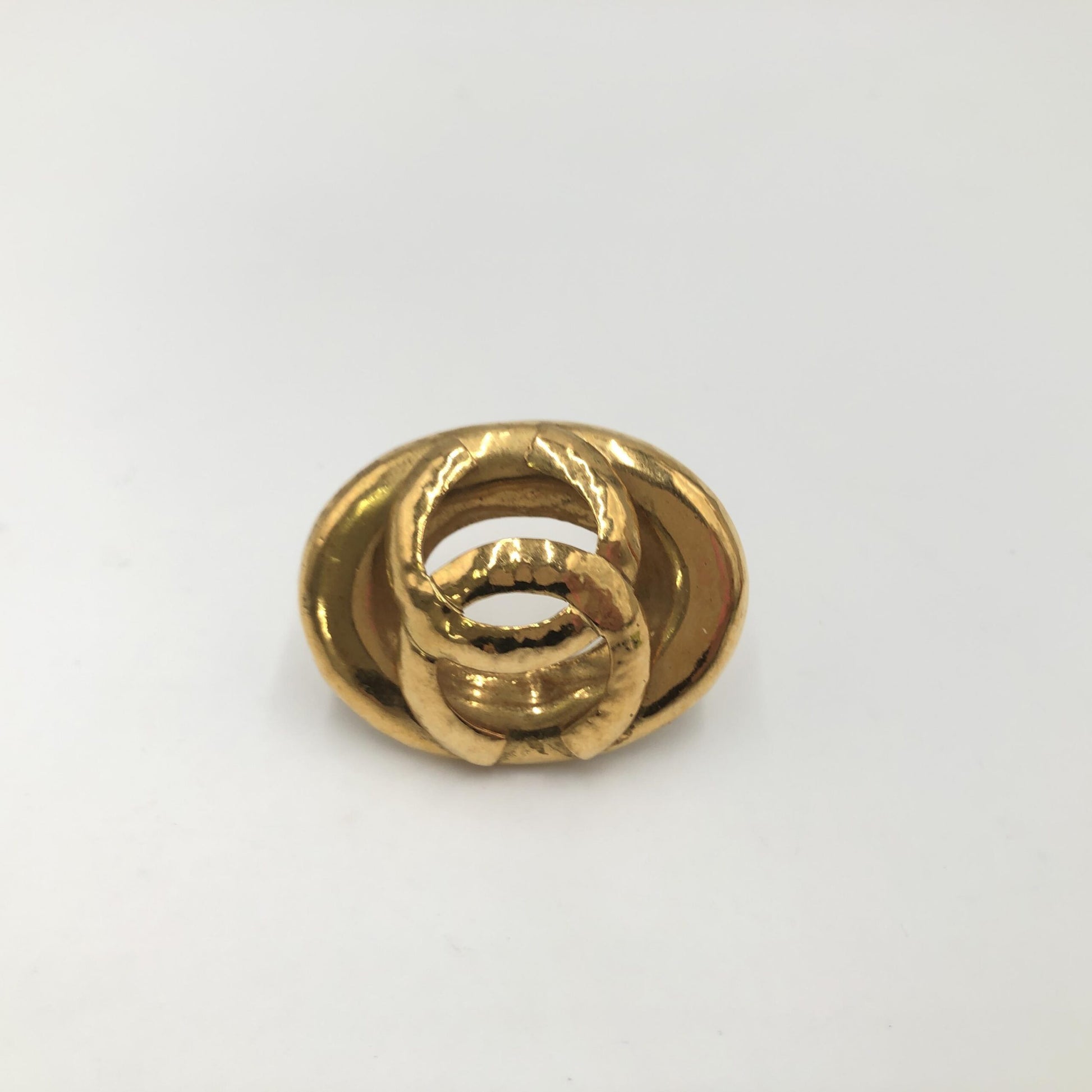 Chanel Preloved Coco Mark Brooch - Timeless Elegance with Vintage Charm