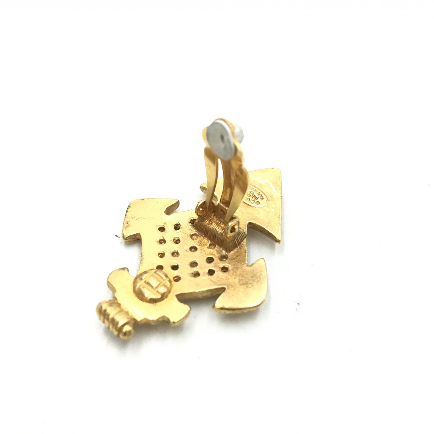 Chanel Preloved Coco Mark Earrings - Timeless Elegance in Very Good Condition