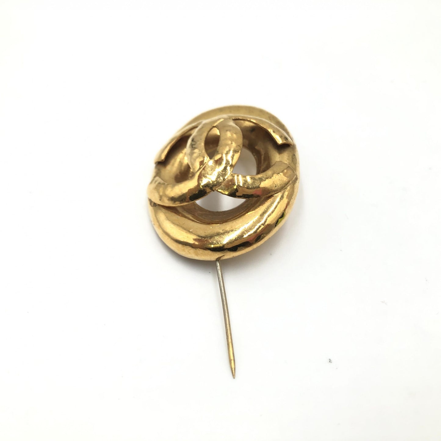 Chanel Preloved Coco Mark Brooch - Timeless Elegance with Vintage Charm