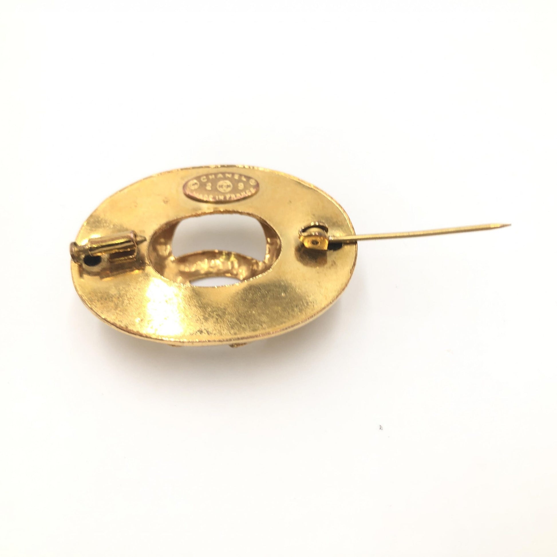 Chanel Preloved Coco Mark Brooch - Timeless Elegance with Vintage Charm