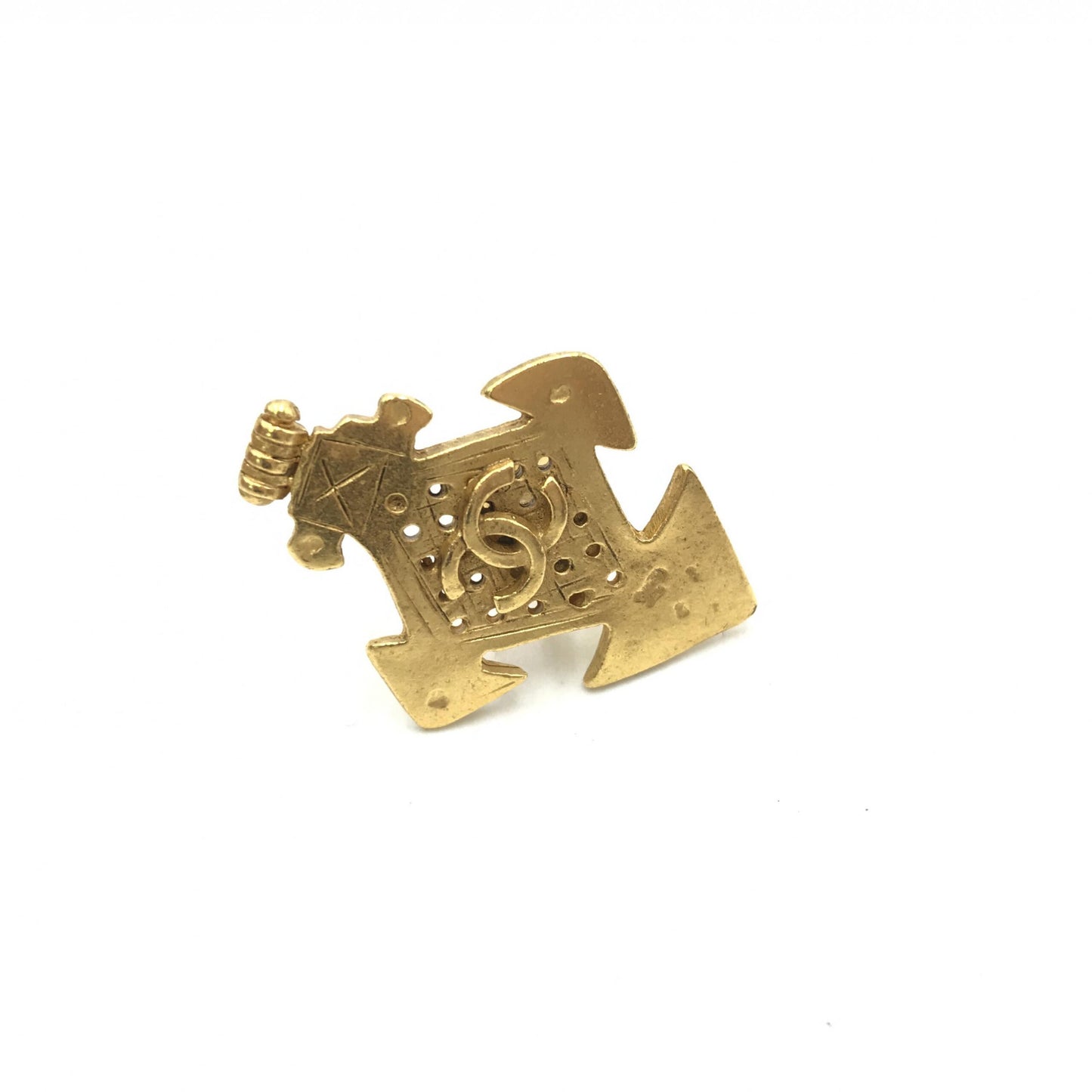 Chanel Preloved Coco Mark Earrings - Timeless Elegance in Very Good Condition