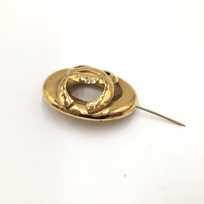 Chanel Preloved Coco Mark Brooch - Timeless Elegance with Vintage Charm