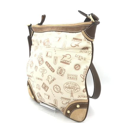 Loewe Preloved Crossbody Bag with Anniversary Logo in Elegant White and Beige