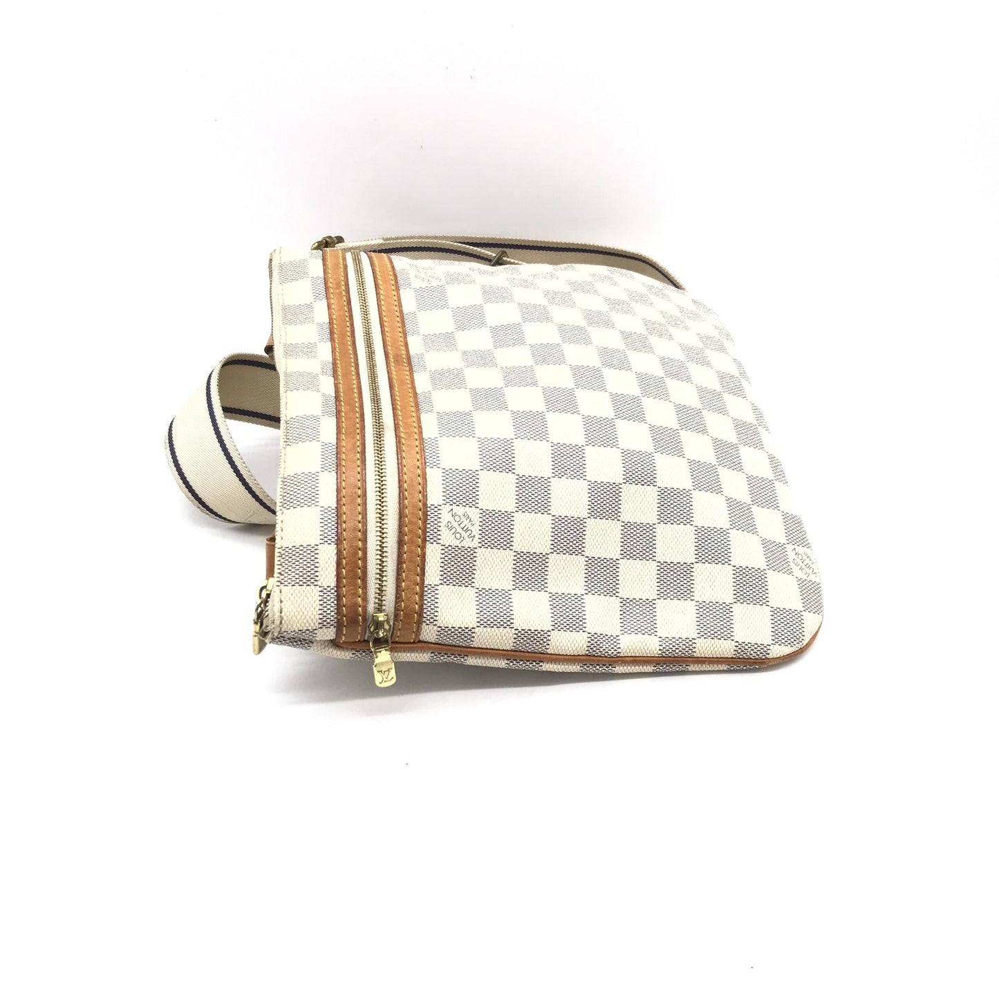 Louis Vuitton Preloved Damier Azur Pochette Bosphore Crossbody Bag - Timeless Elegance with Character