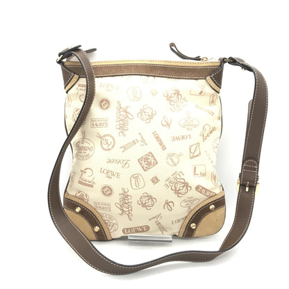 Loewe Preloved Crossbody Bag with Anniversary Logo in Elegant White and Beige